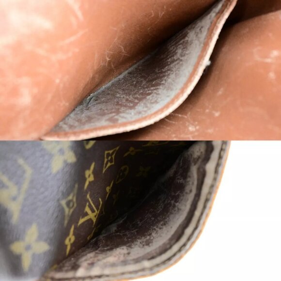 LOUIS VUITTON Danube Shoulder Bag Monogram Leather Brown France - Picture 2 of 16